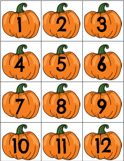 Pumpkin Calendar Cards Great editable classroom materials ...