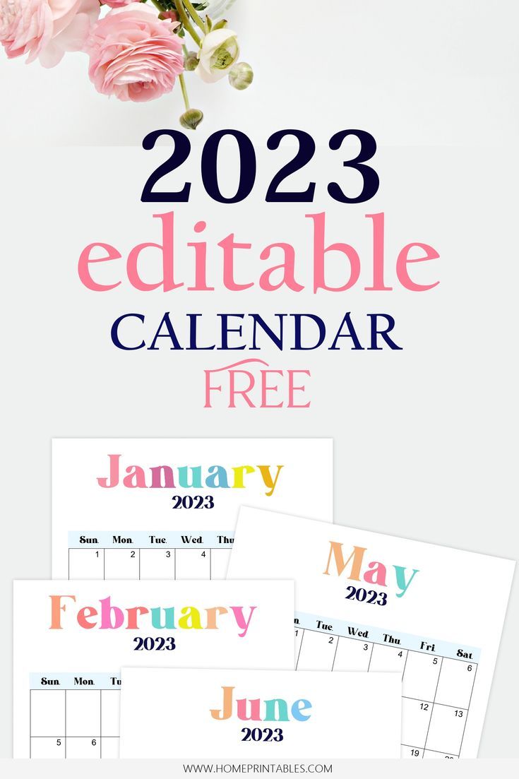 editable calendar 2023 template Blog Planner Printable, Free Printable ...