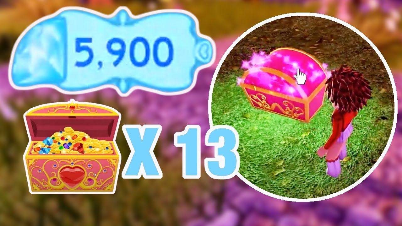 13 CHESTS WITH 6000 DIAMONDS IN DIVINIA PARK in Royale High in 2023