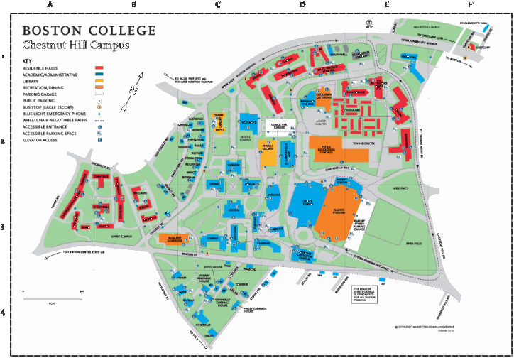 Map Of Boston College Campus - Map Of Las Vegas Strip