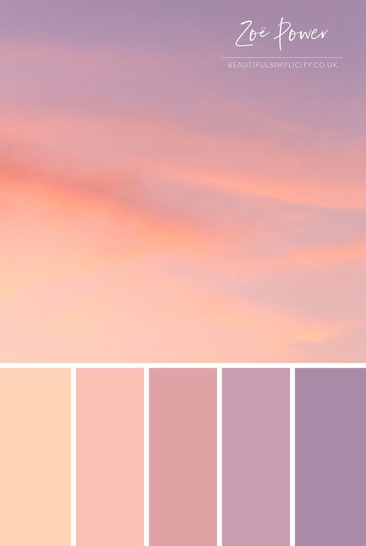 Pastel Colour Palette Collection of Prints, Cards, Notebooks and more by  Zoë Power | Beautiful Simplicity | Color palette pink, Sunset color palette,  Pastel colour palette