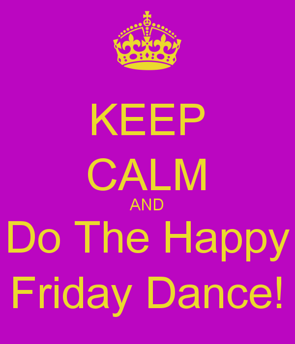 a purple and yellow poster with the words keep calm and do the happy ...