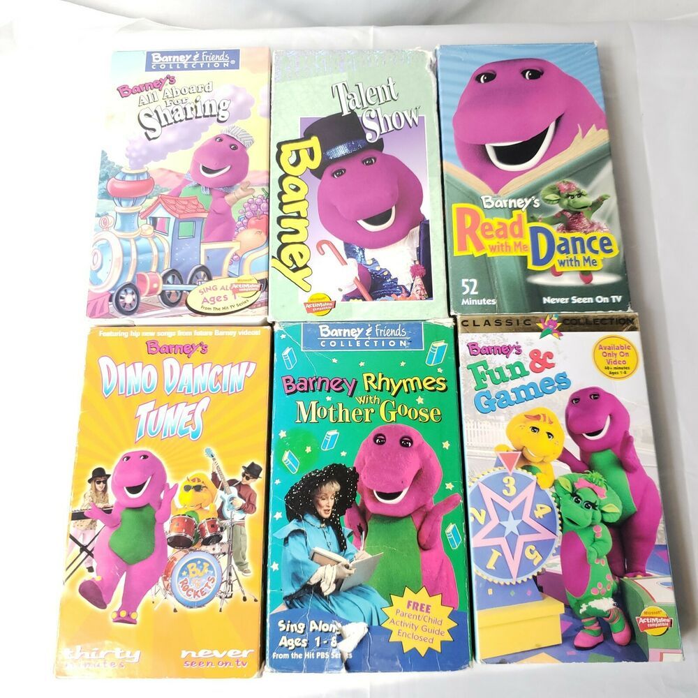 Barney VHS Lot Tapes