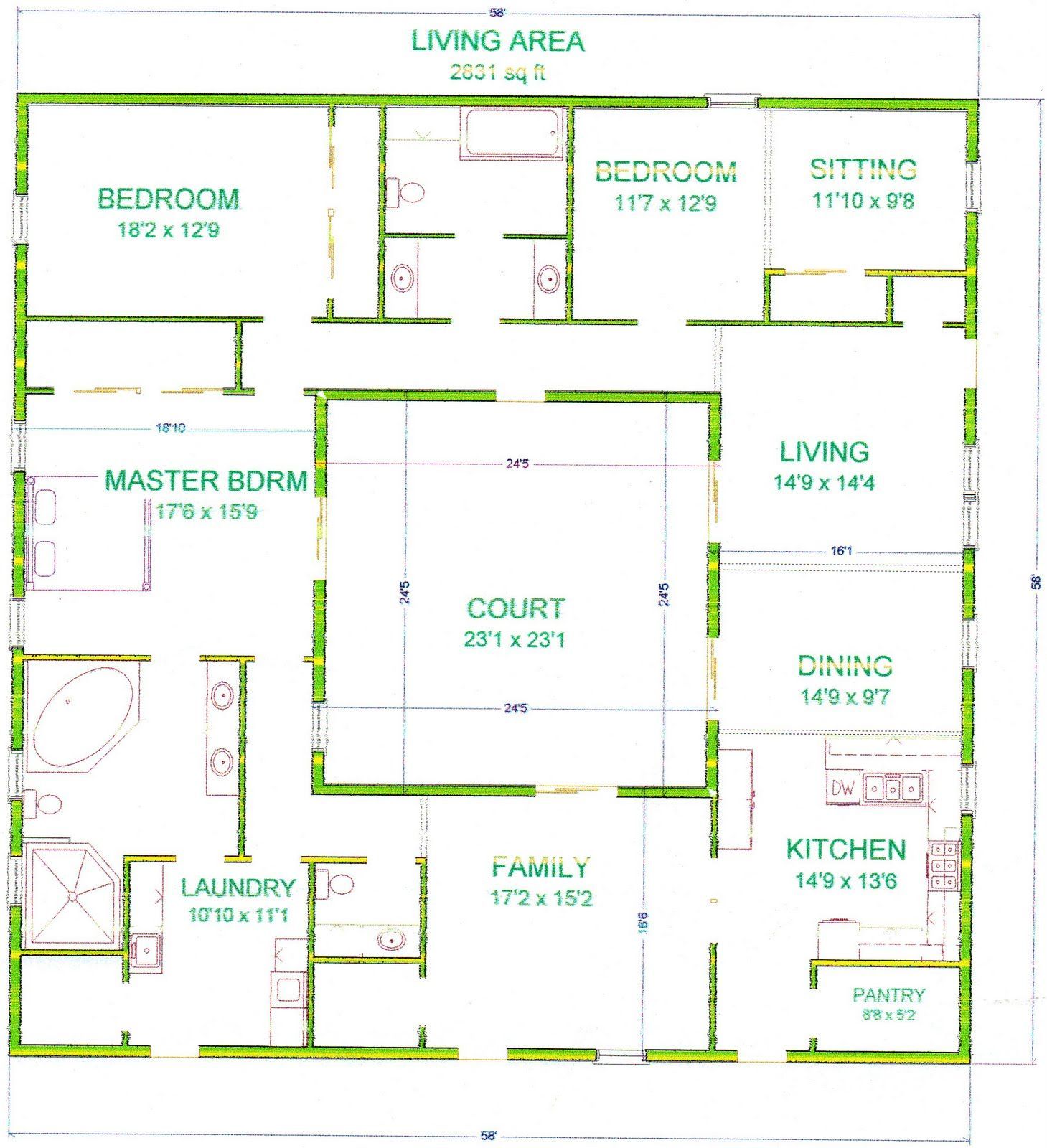 Central Courtyard House Plans: Maximizing Space And Privacy - House Plans