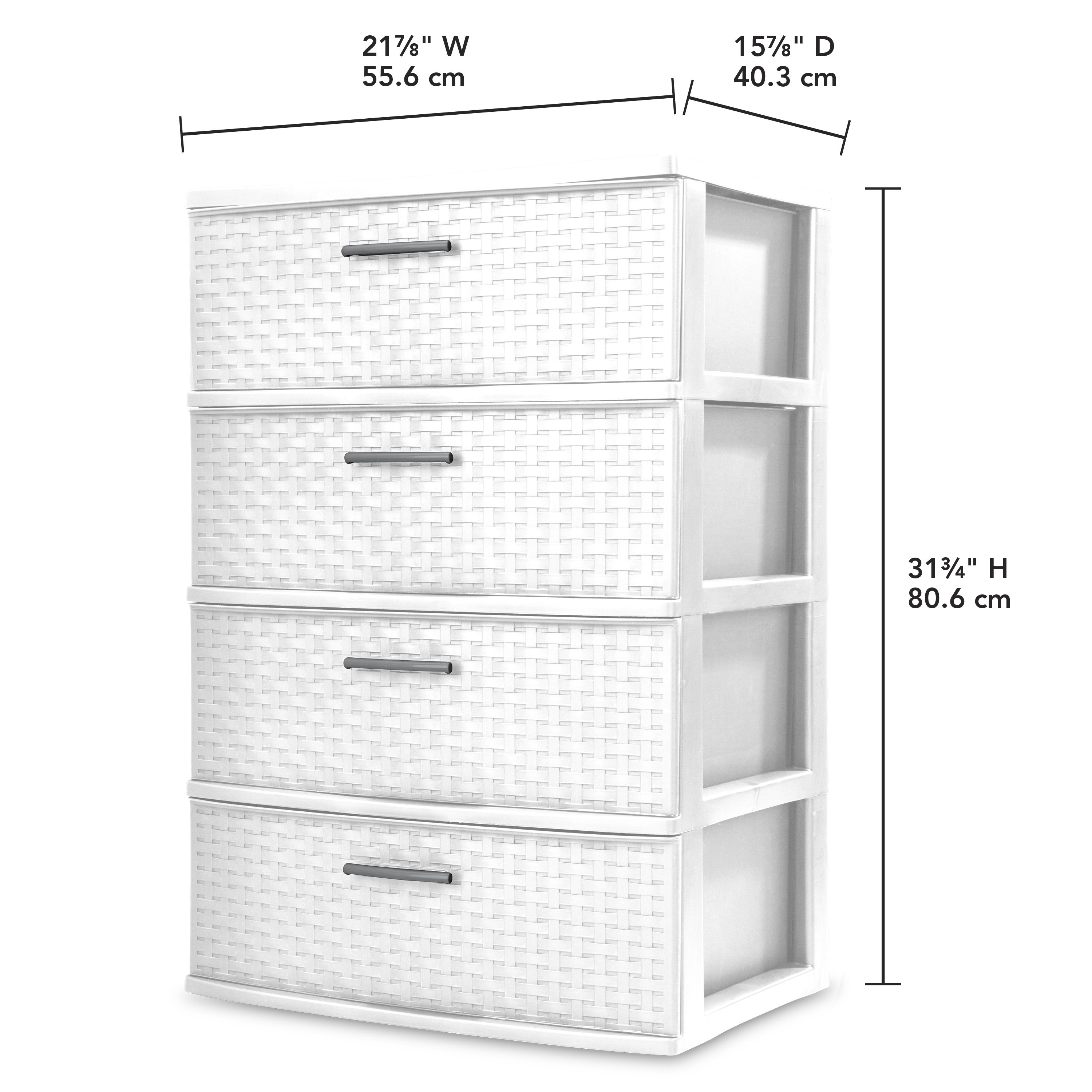 Sterilite 4 Drawer Wide Weave Tower Espresso - Walmart.com - Walmart ...