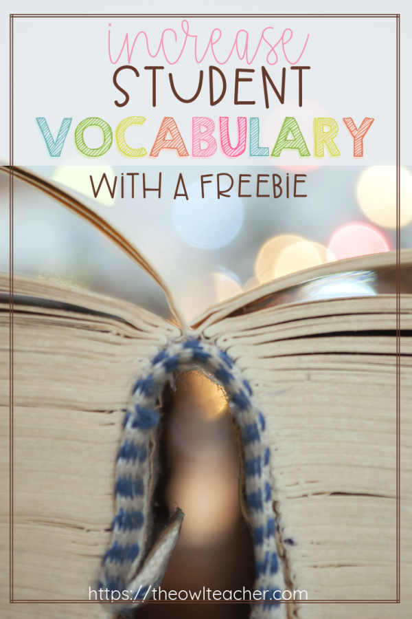 Increase Students' Vocabulary | Vocabulary, Upper elementary resources ...