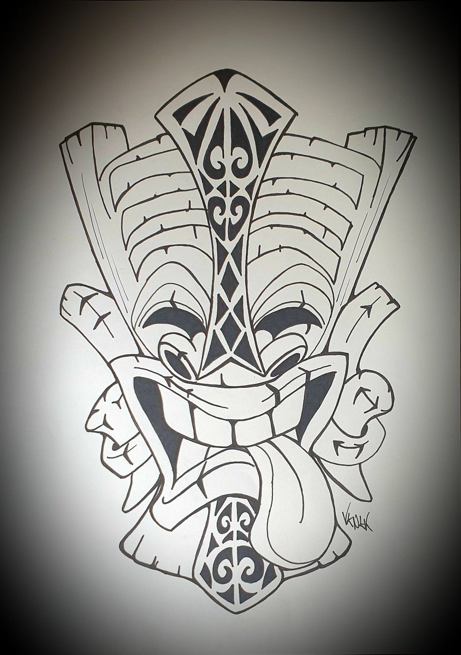 Masque Maori inspiré par Jime Litwalk - Maori mask inspired by Jime ...