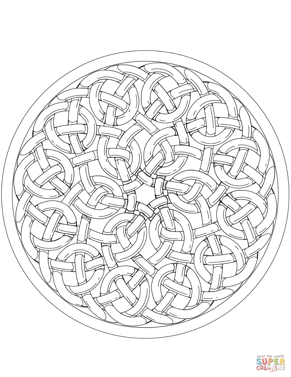 Celtic Knotwork Mandala coloring page | Free Printable Coloring Pages ...