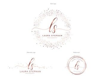 Premade Logo Photography Logo Circle Rose Gold Logo | Etsy | Makeup ...