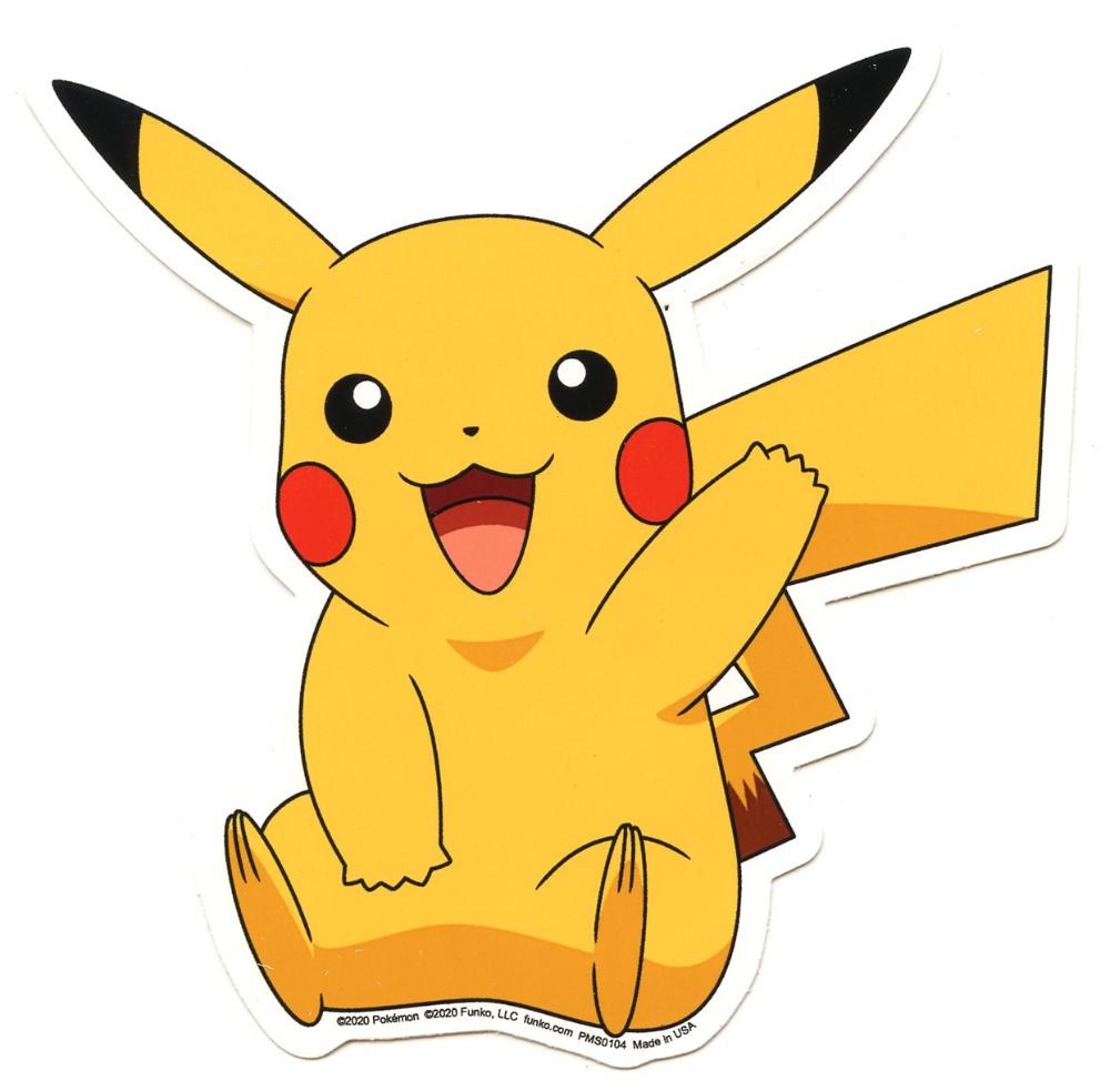 Funko Pokemon Pikachu Sticker - Walmart.com in 2023 | Cute pokemon ...