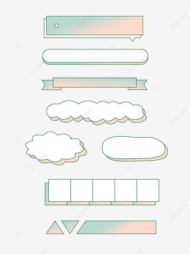 gradient,simple,title border,frame,title box,decorative pattern Bullet ...