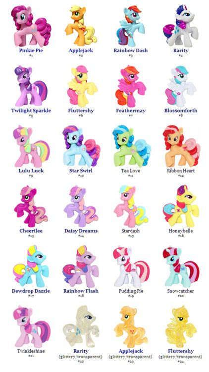 My Little Pony G4 Blind Bag Ponies | My little pony names, My little ...