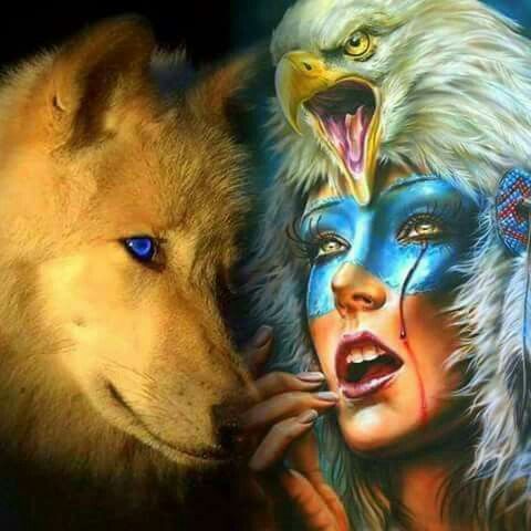 Warrior Spirit, Wolf Spirit, Spirit Animal, Native Art, Native American ...