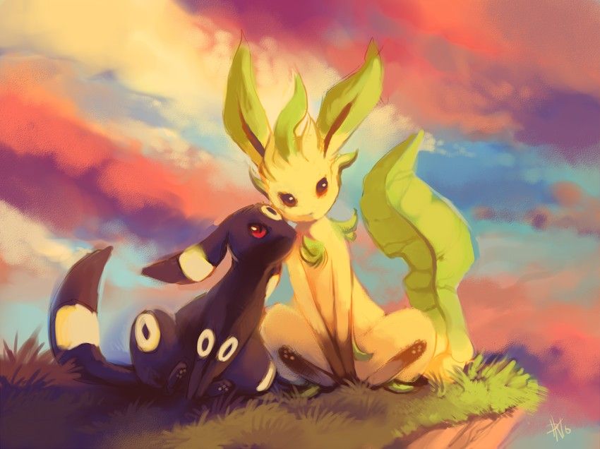 Umbreon and Leafeon | Pokemon, Pokemon eevee, Pokemon eeveelutions