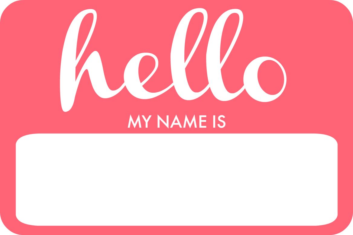 Welcome Livvy! + DIY Name Tag | The ELM Life | Diy name tags, Printable ...