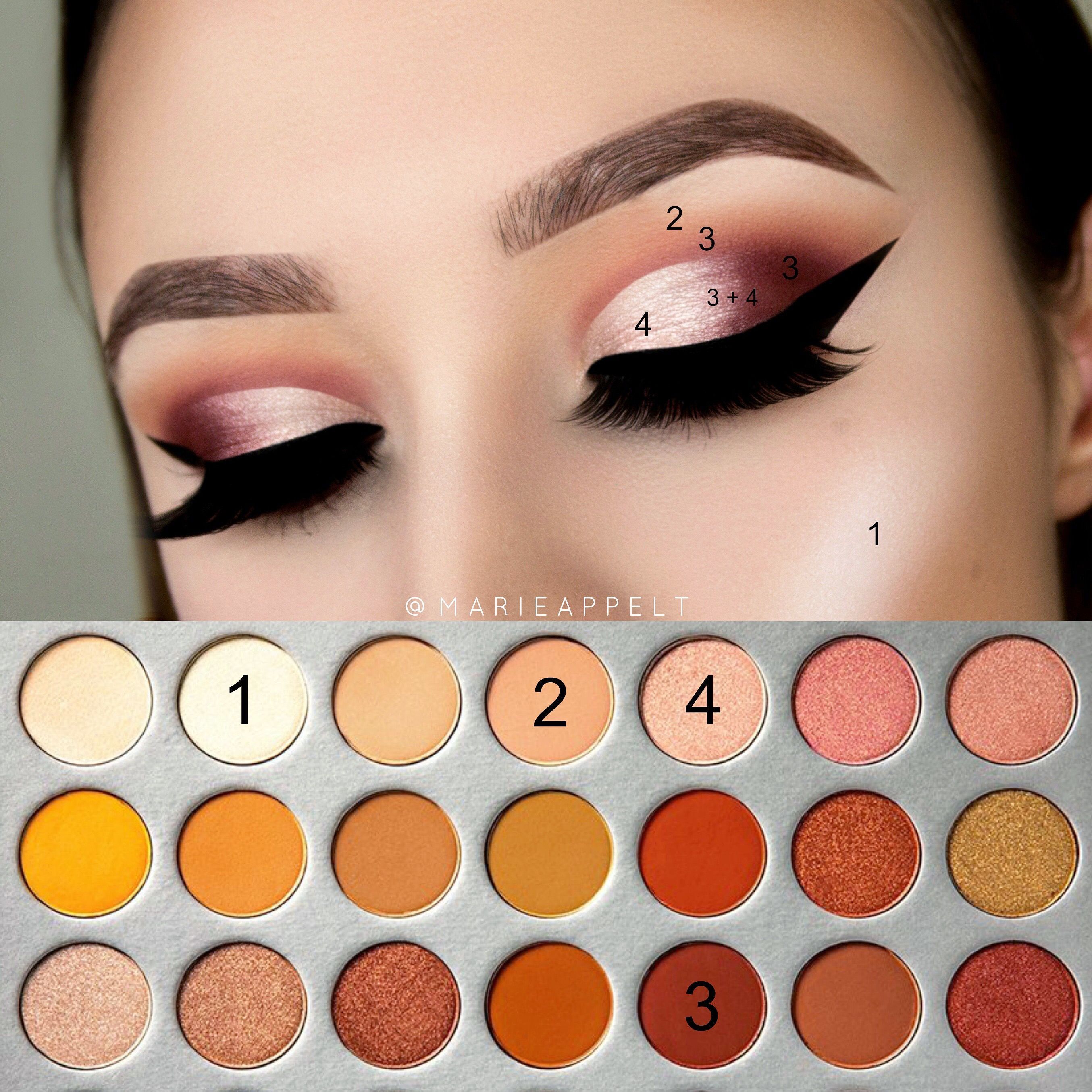 Morphe X Jaclyn Hill Palette Pictorial Makeup Tutorial Look Easy How