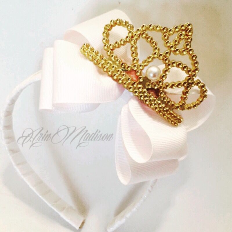 Because Little Girls Are Queens Headbands Gold Bracelet Other