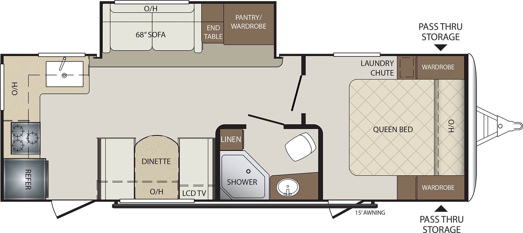 Bullet Travel Trailers 248rkswe Floorplan Keystone RV