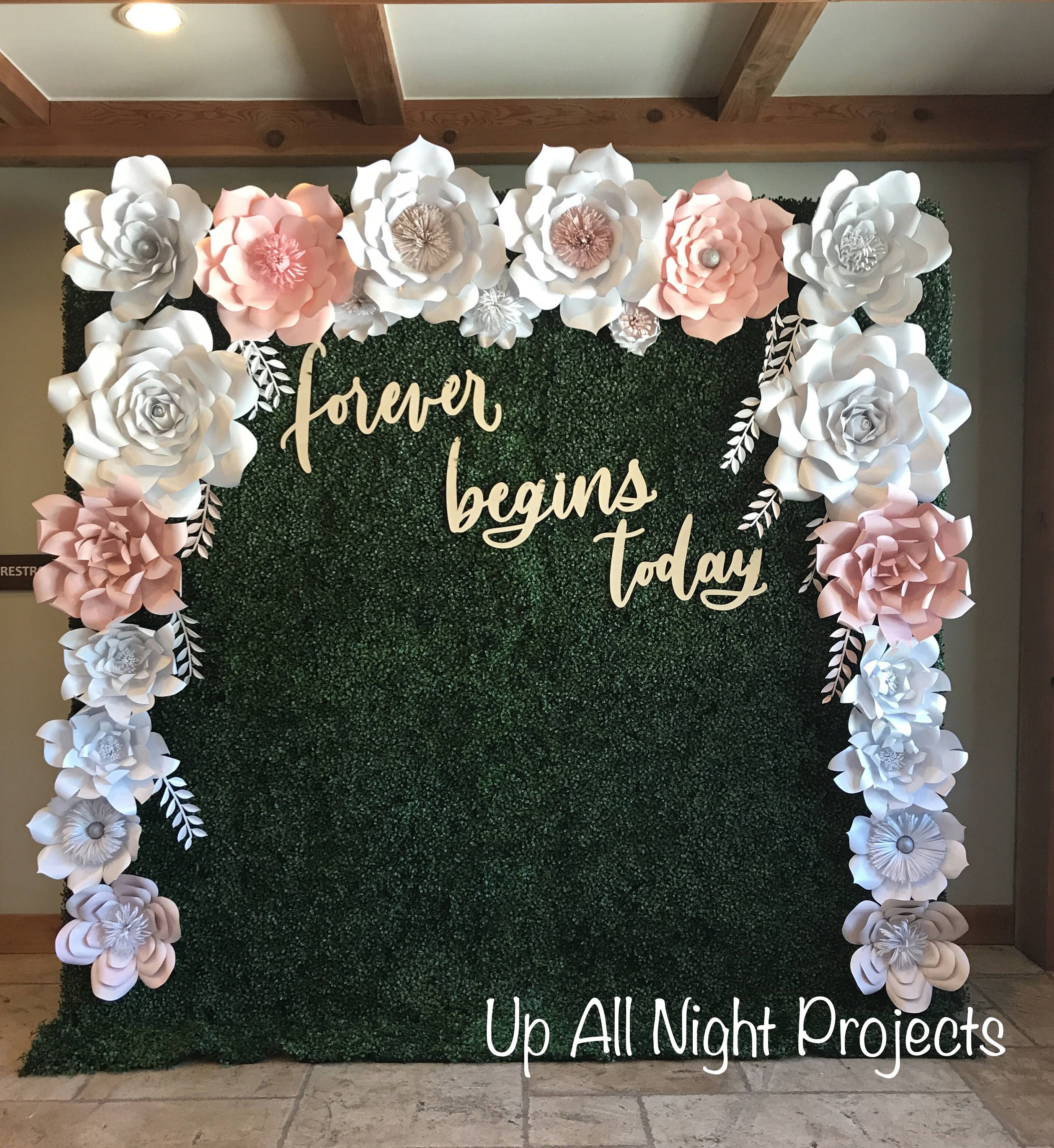 Paper Flower Wedding Backdrops Karisstickenco