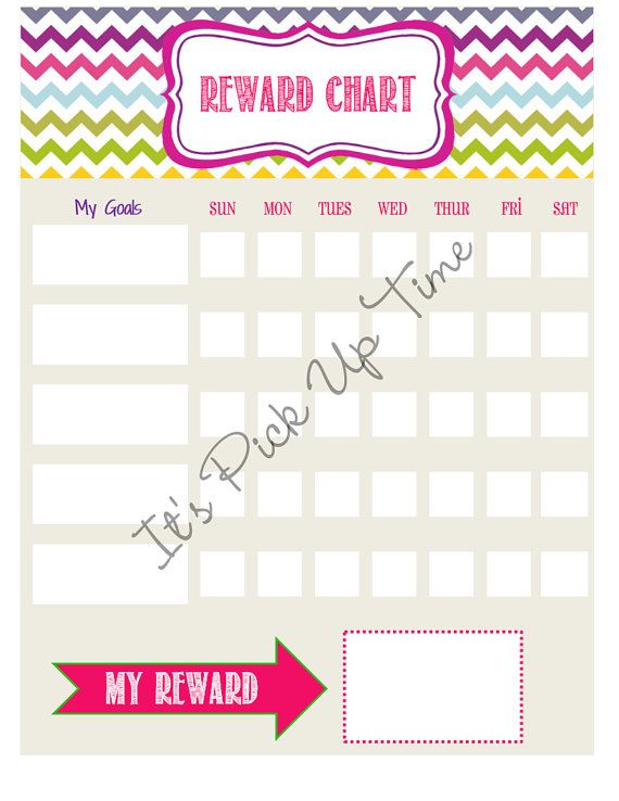 Reward Chart for kids! Great as a sticker chart too. | Kids Stuff