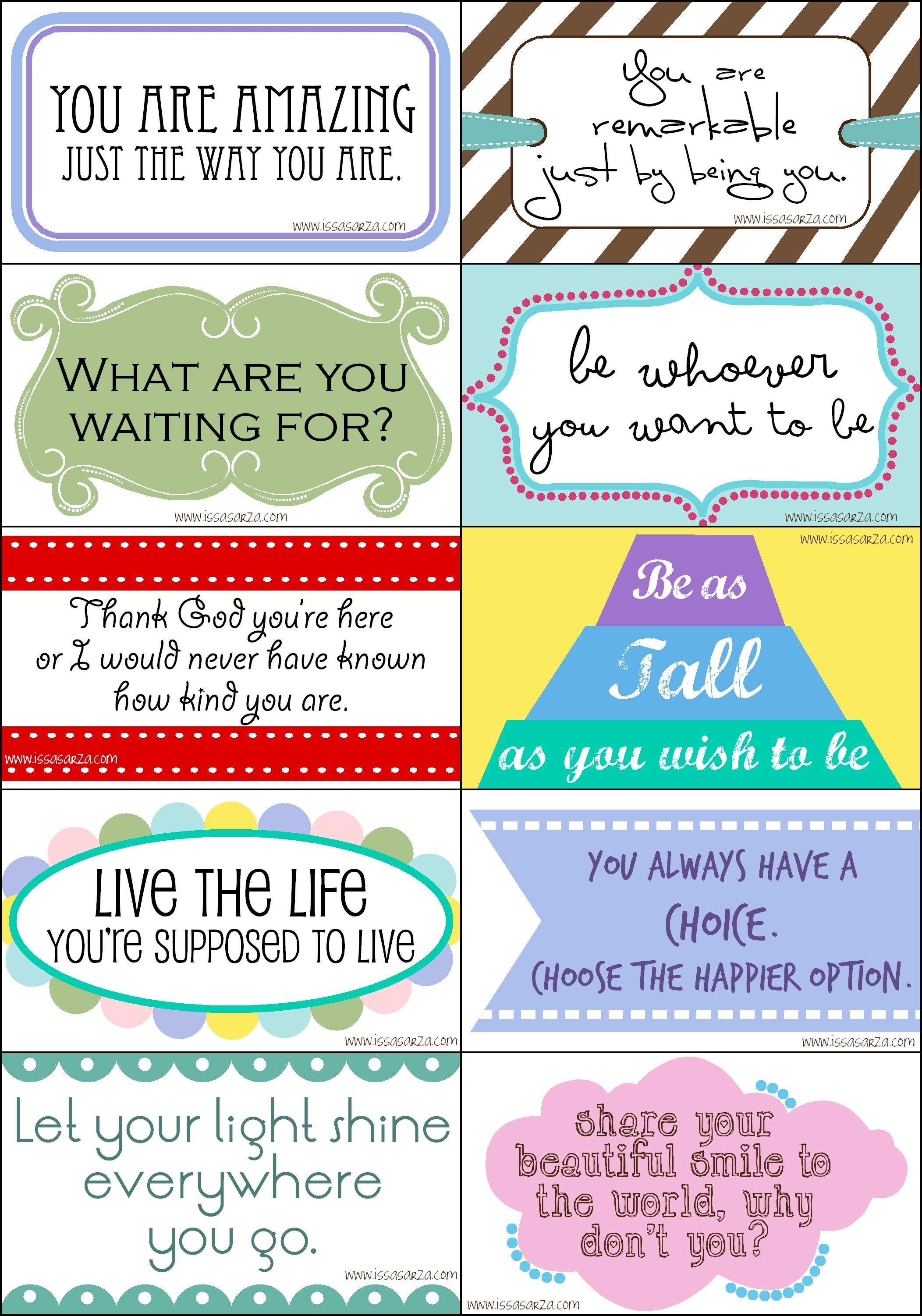 Free Printable Encouragement Cards