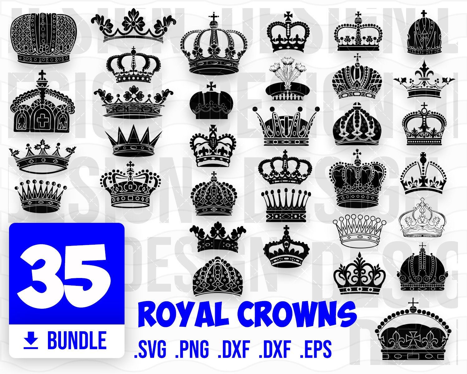 ROYAL CROWNS SVG, princess crown svg, crown svg, queen crown svg, crown ...