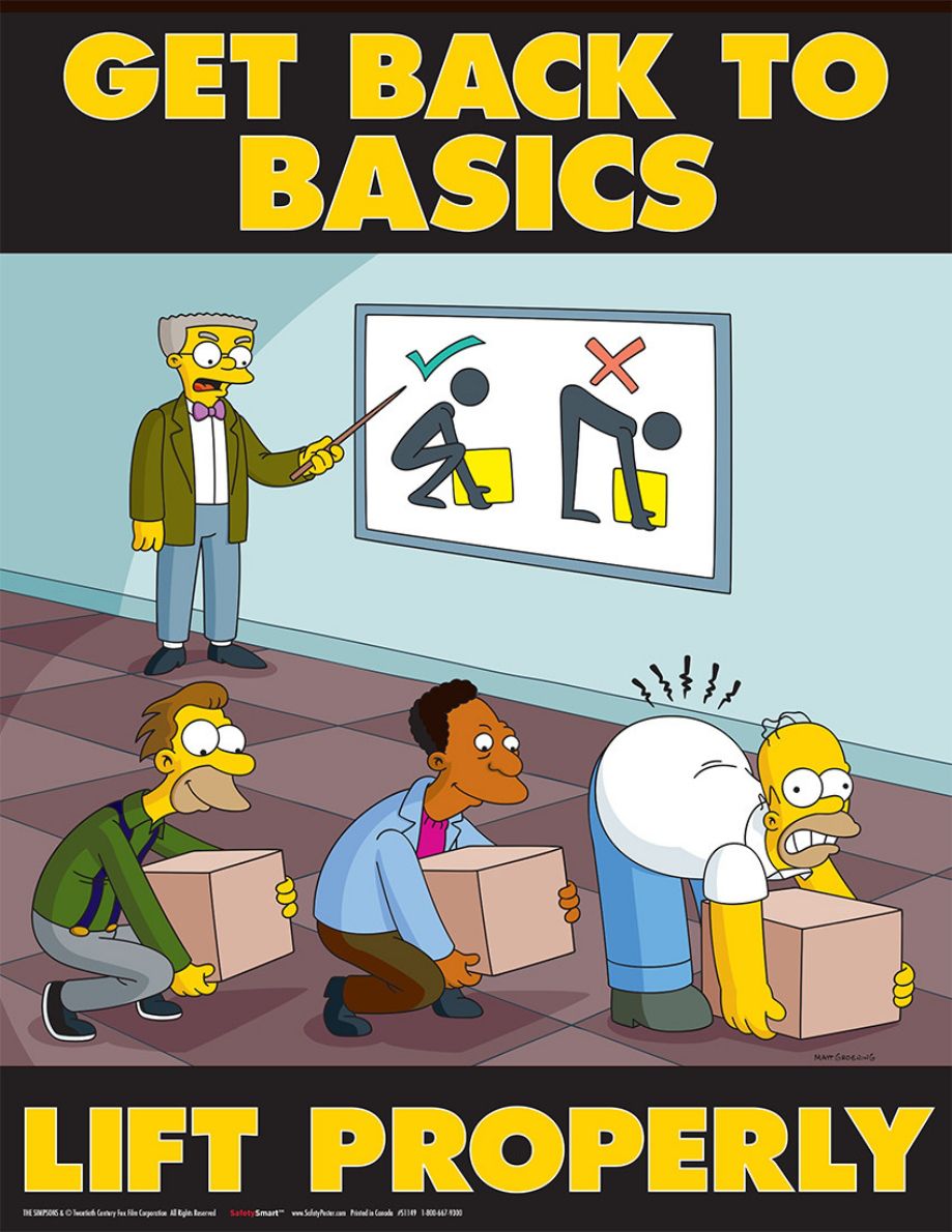 Fun and Informative Simpson's Safety Posters