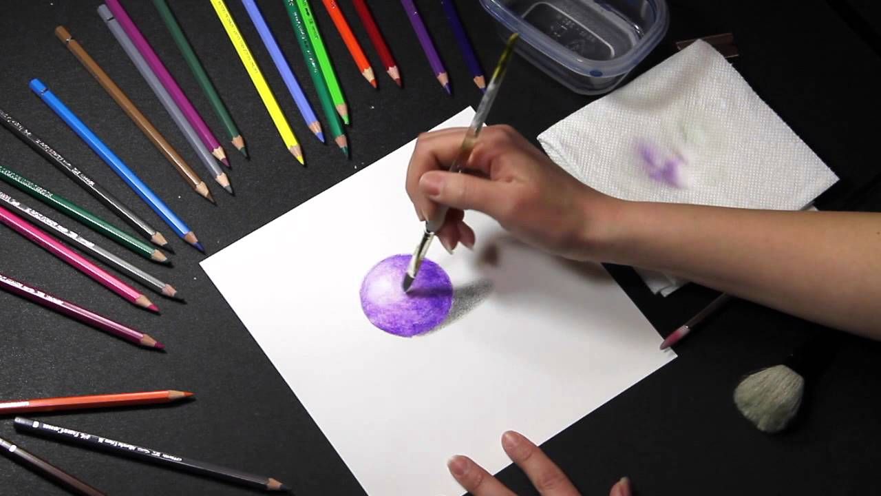 How To Use Watercolor Pencils - six enam