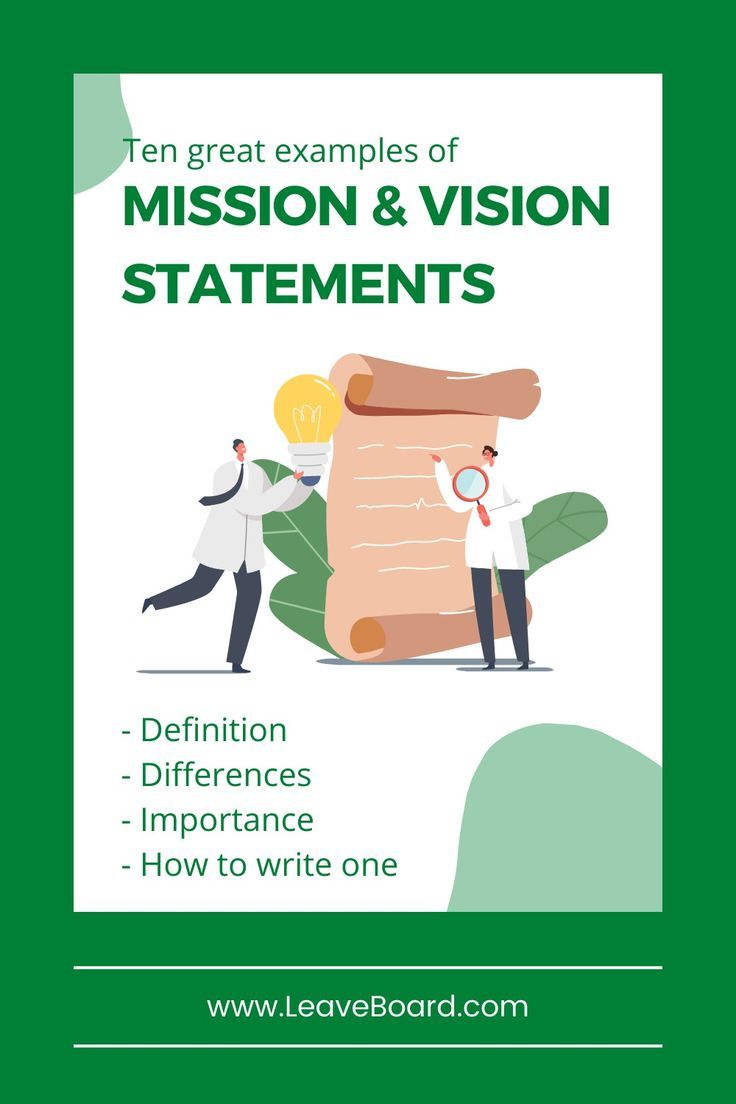 Why do you need a mission statement and how to write one. Vision ...