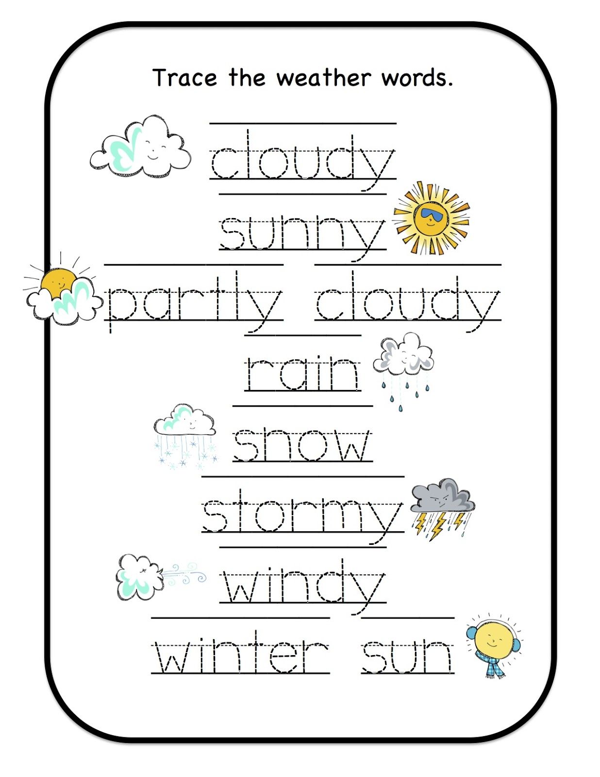 Weather Lessons For Kindergarten