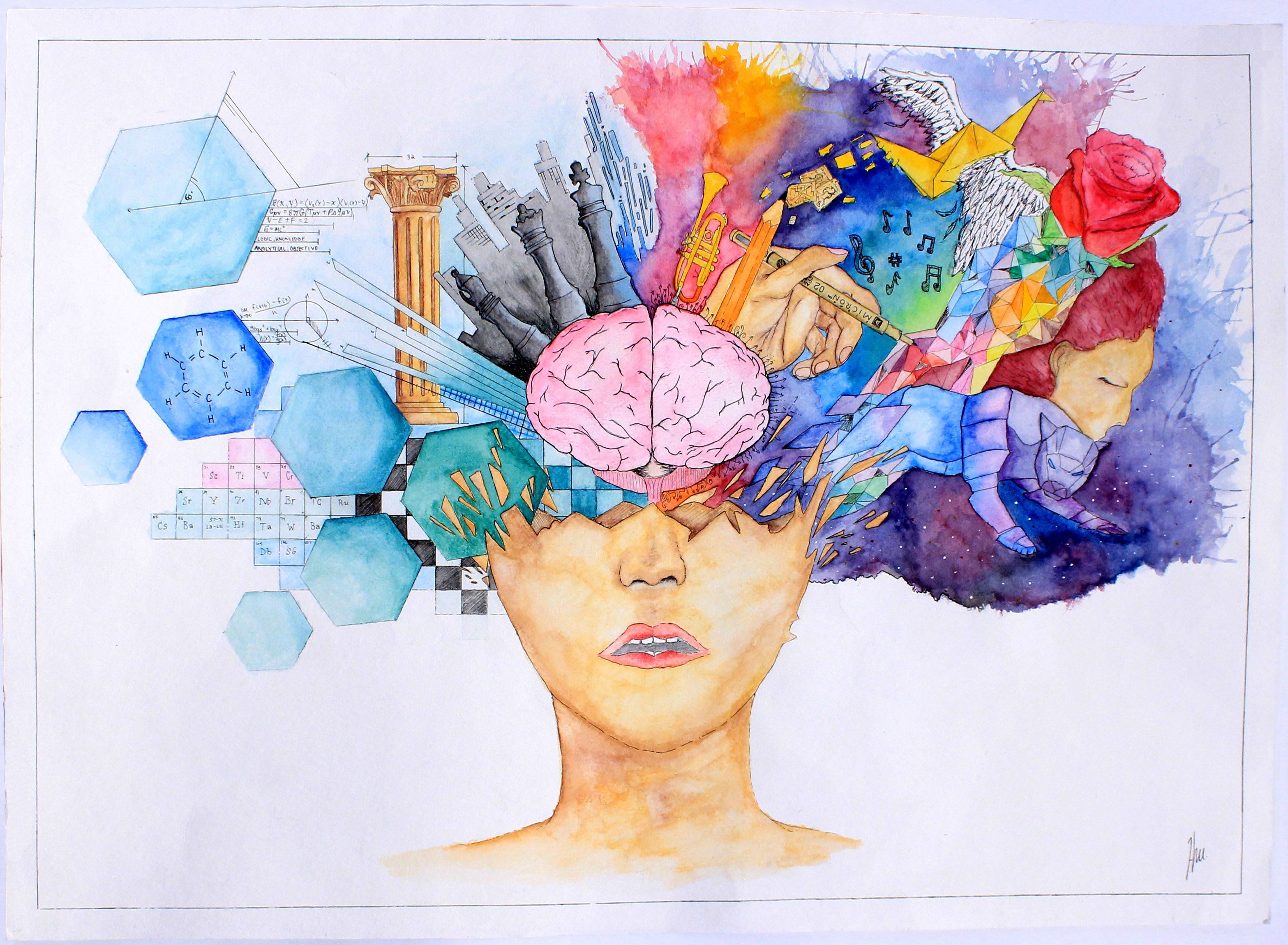 Imgur | Brain painting, Brain art, Art psychology