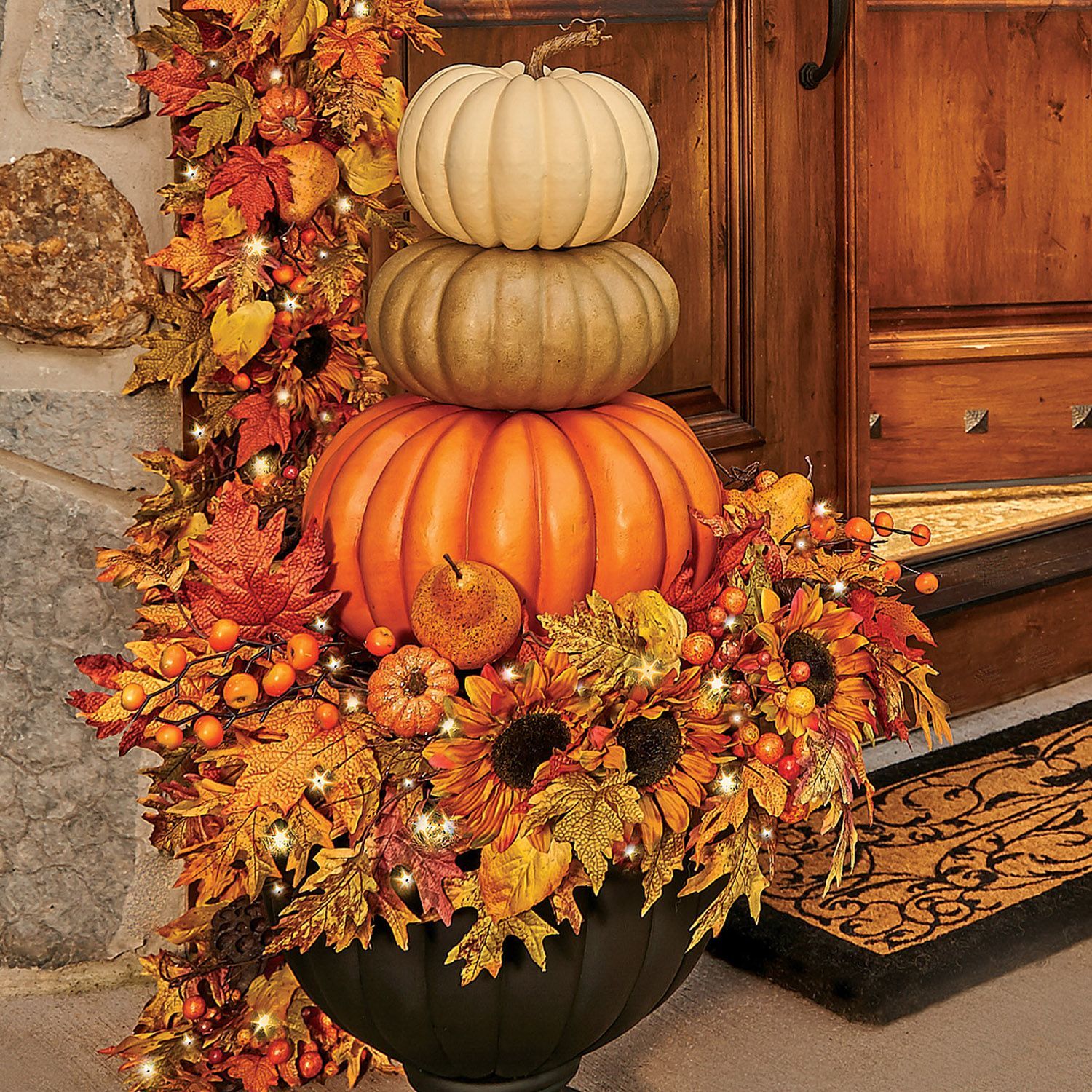 Creative Pumpkin Decorating Ideas For Your Front Porch Metal | My XXX ...