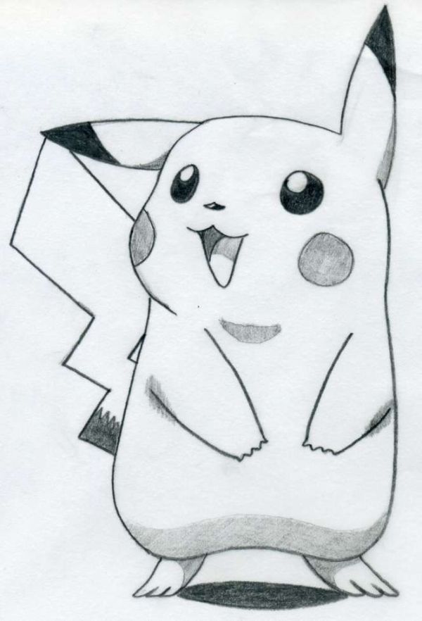 easy+pictures+to+draw | How To Draw Pikachu by jami | Easy animal ...