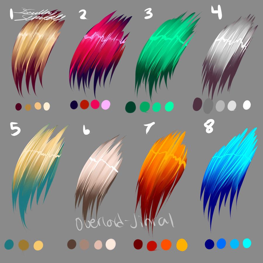 How To Color Anime Hair Digitally - Manga