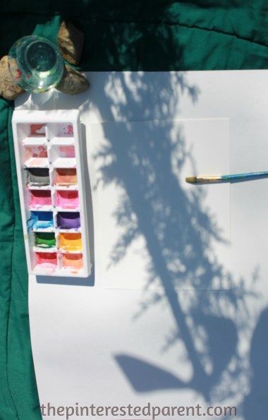 Painting shadows with watercolors - this is a wonderful spring or ...