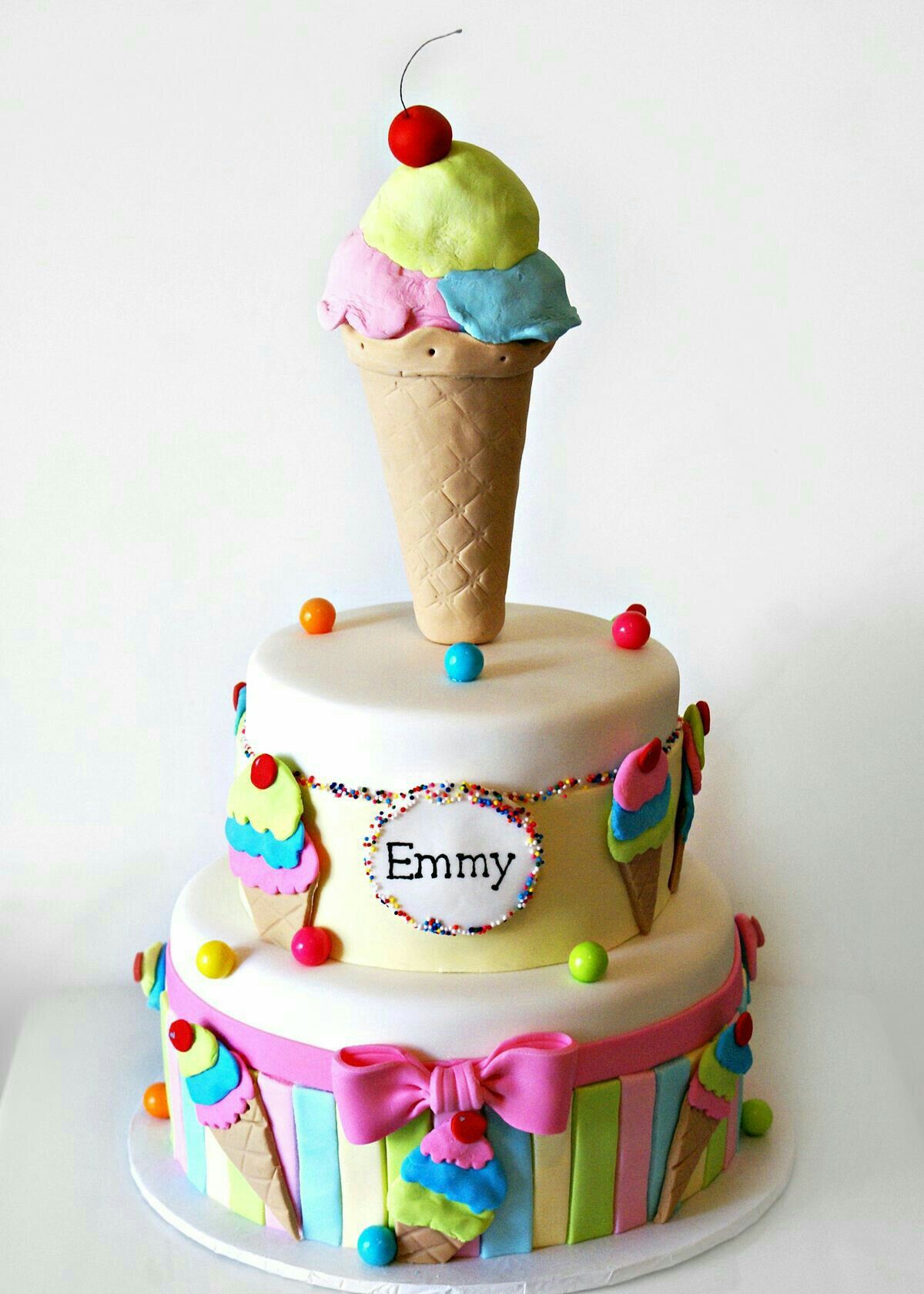 Pin by Michelle Evans on Girl Cakes | Ice cream cake, Ice cream party ...