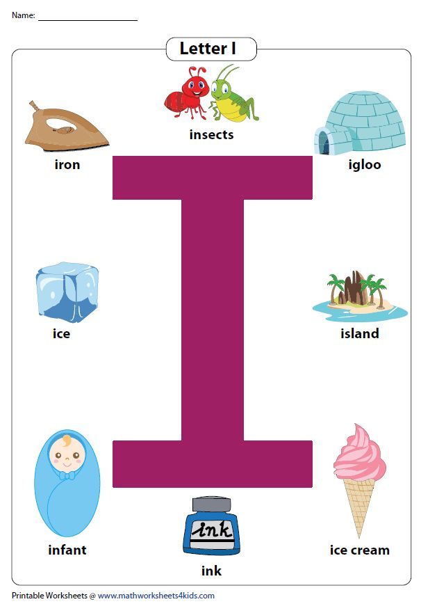 Letter I Worksheets | Letter i, Phonics activities, Lettering