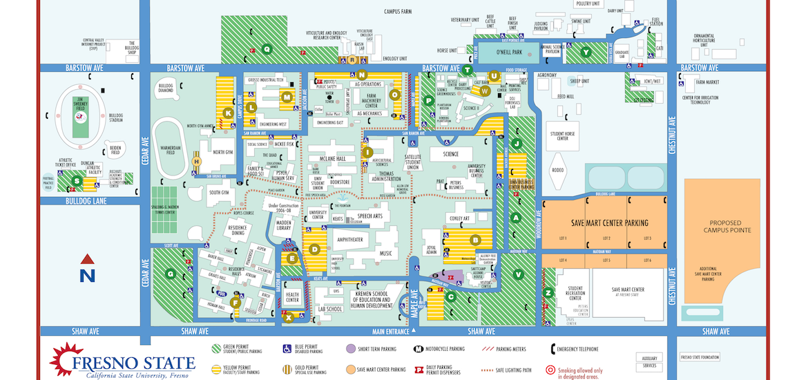 Fresno State Campus Map - Map Worksheets