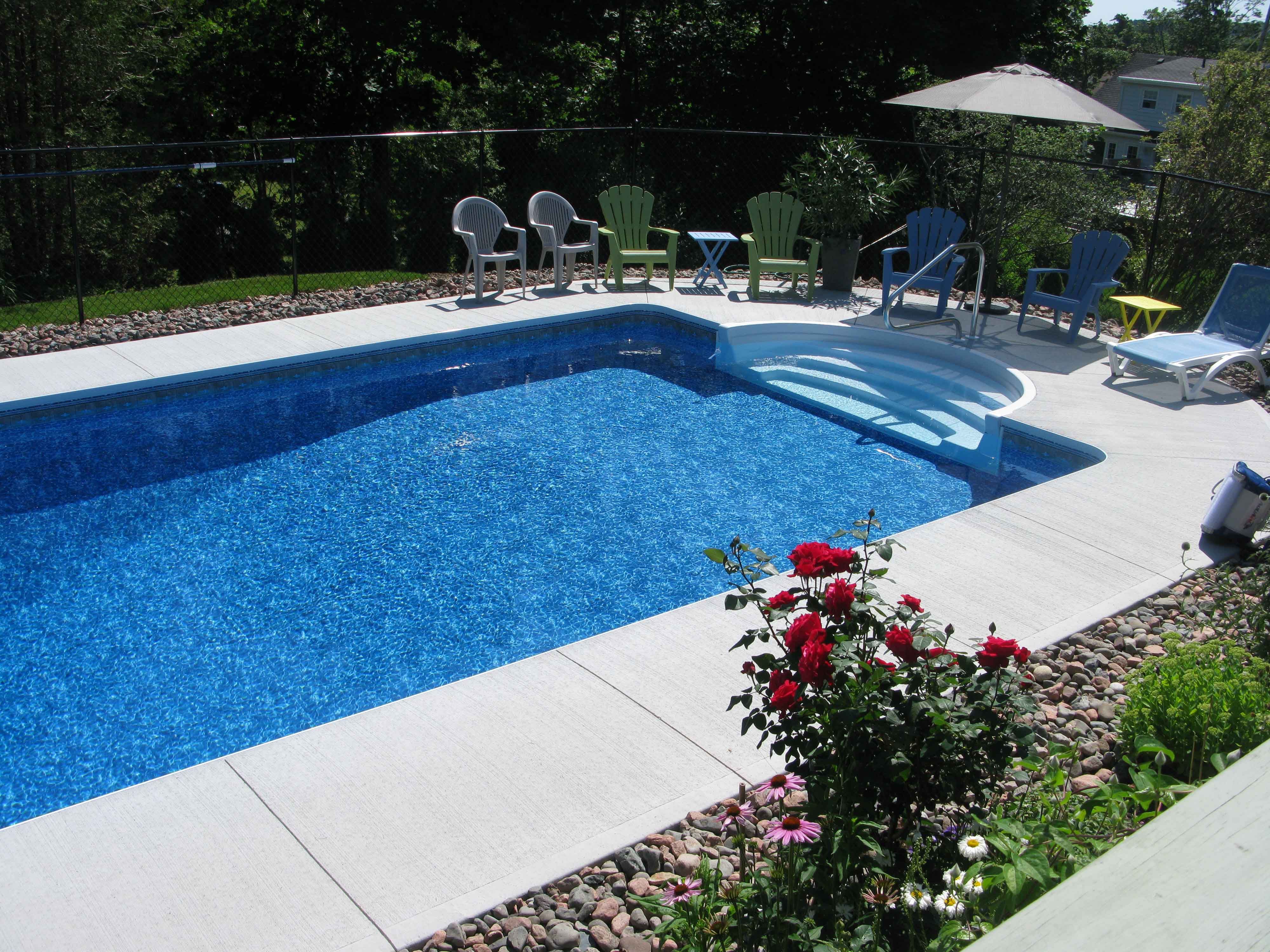 Traditional Inground Pool from Summer 2011. Super clean, simple and ...