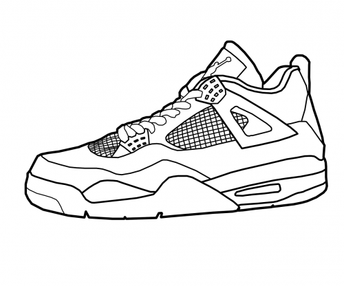 Free tennis shoes coloring pages to print - Enjoy Coloring | Shoes ...