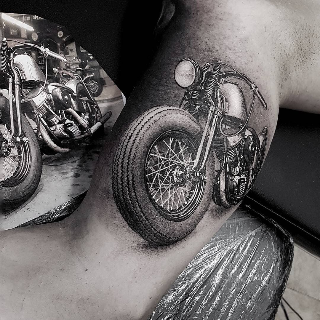 Old School Biker Tattoos