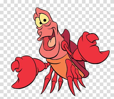 Disney Ariel, crab from Sponge Bob cartoon transparent background PNG ...