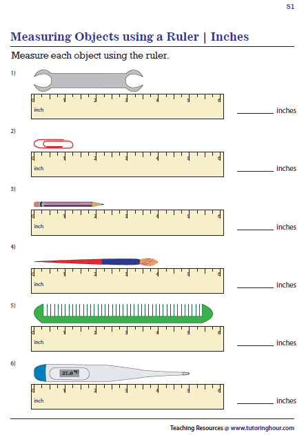 Reading A Ruler Worksheet Pdf