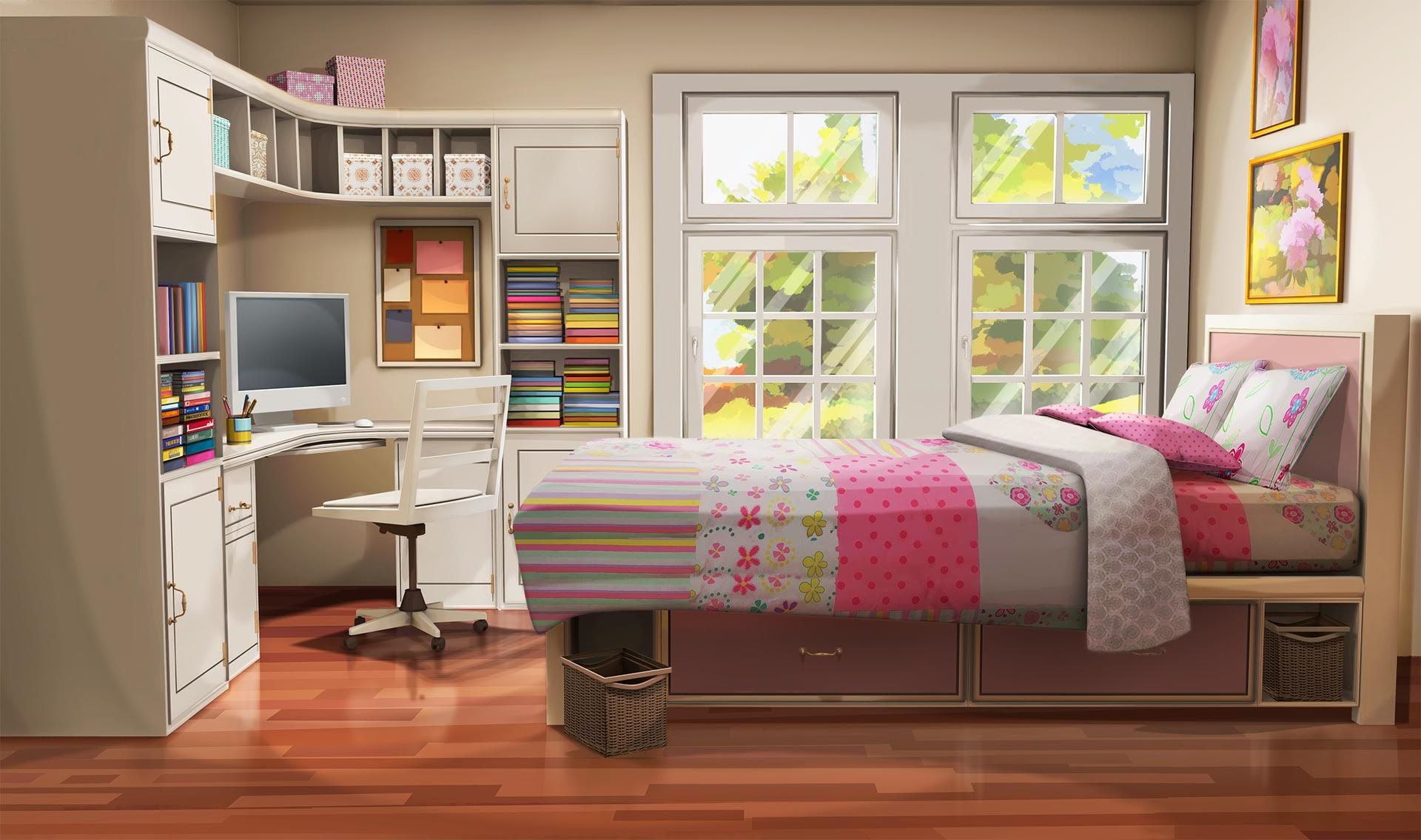 Gacha Bedroom Night ~ Aesthetic Anime Bedroom Background | Koriskado