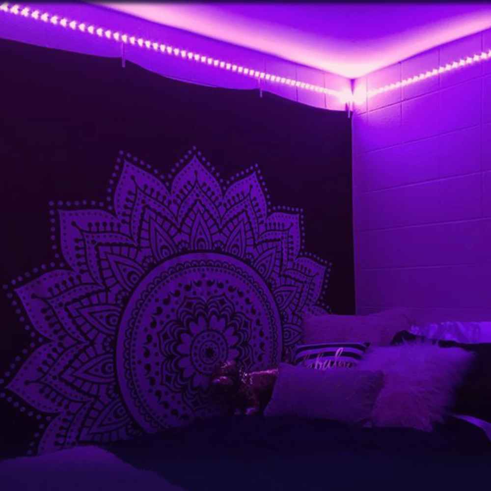 Bedroom Setup Bedroom Aesthetic Bedroom Led Strip Lights TRENDECORS