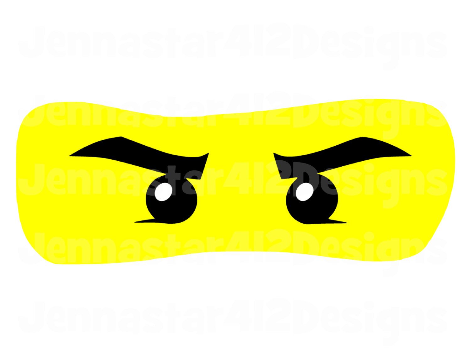 Lego Inspired Ninjago Eyes DIY Printable Iron On Transfer Digital File ...