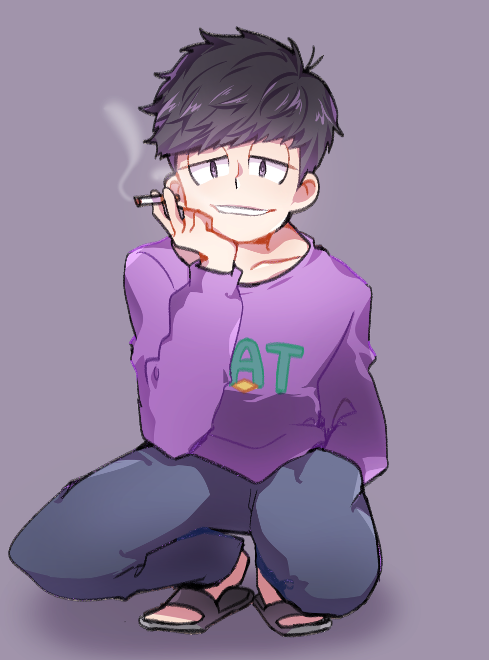 Ichimatsu Smokes Anime Anime Hot Anime Guys Anime Guys