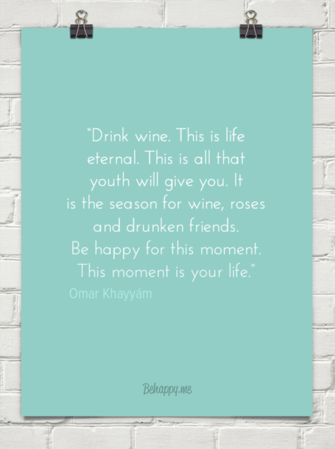 Omar Khayyam Quotes Drink Wine