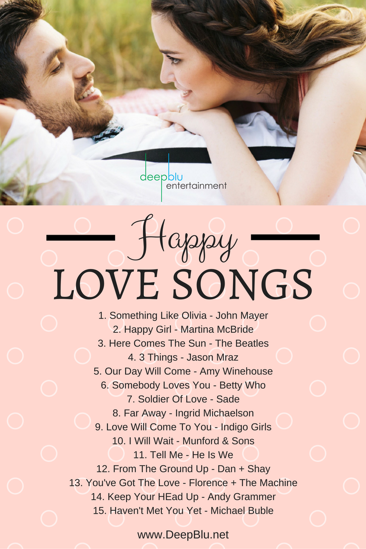 Happy Love Songs for Your Wedding Reception Country wedding songs