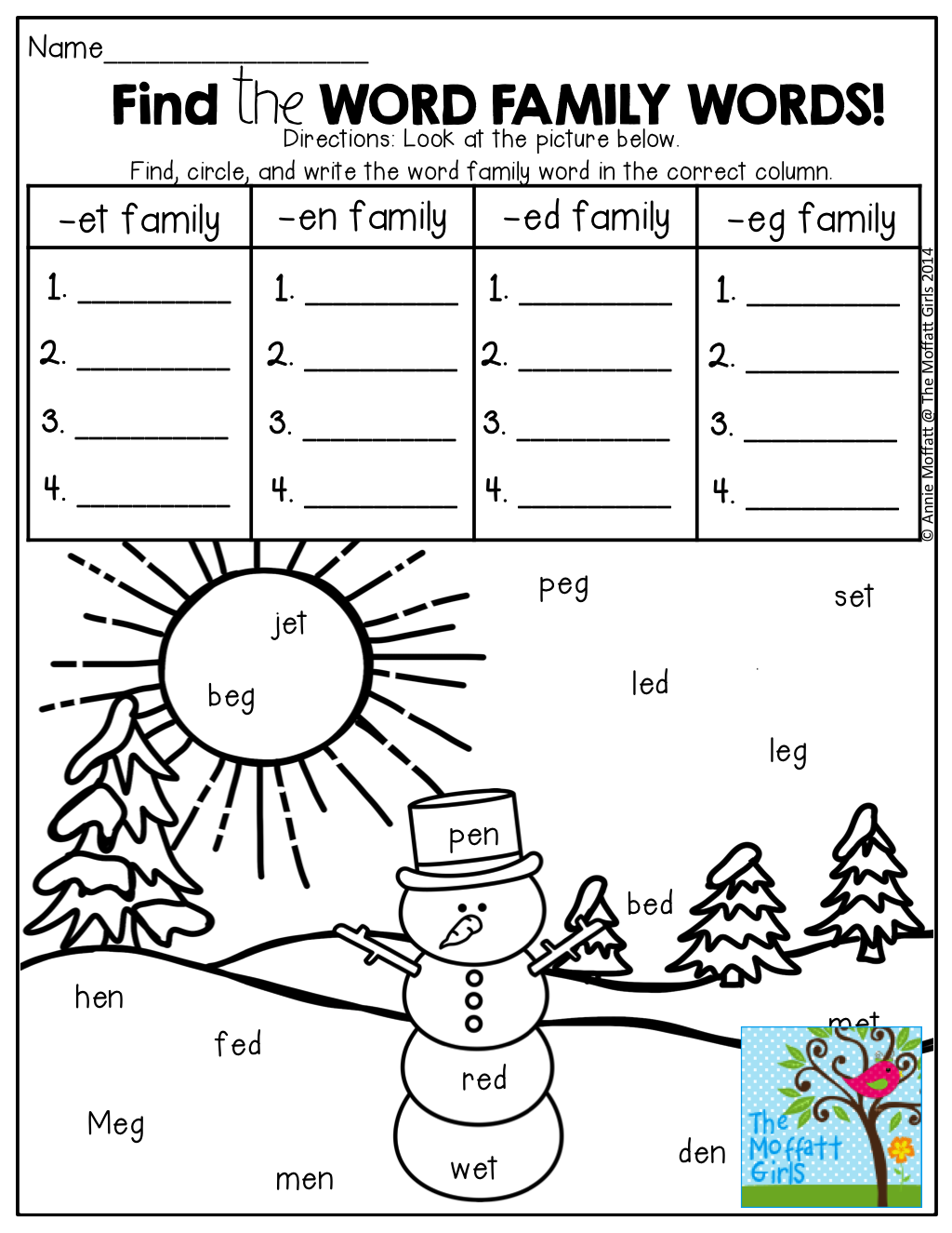 Hidden Words Worksheet